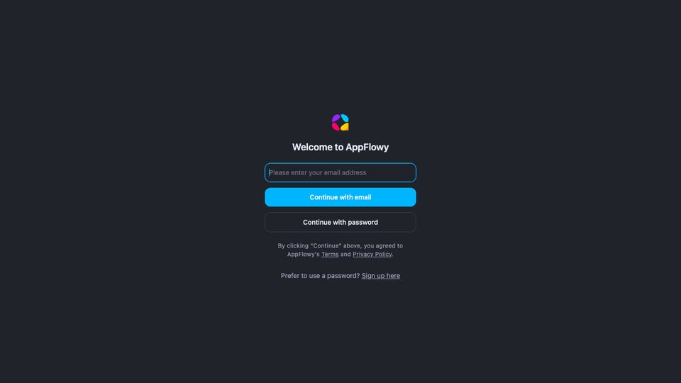 AppFlowy Cloud screenshot