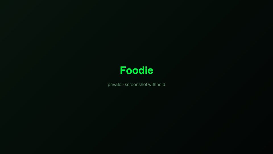 Foodie screenshot