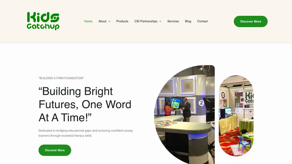 Kidscatchup.org screenshot